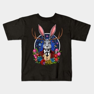 Jackalope Psychedelic Rabbit Kids T-Shirt